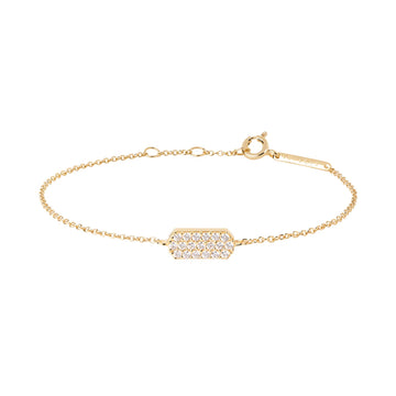 Βραχιόλι Pdpaola PU01-415-U Essentials Icy Gold επίχρυσο με στοιχείο με ζιργκόν.